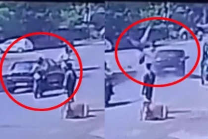 1280x720 2531225 motorcyclist being thrown into air after being hit by car