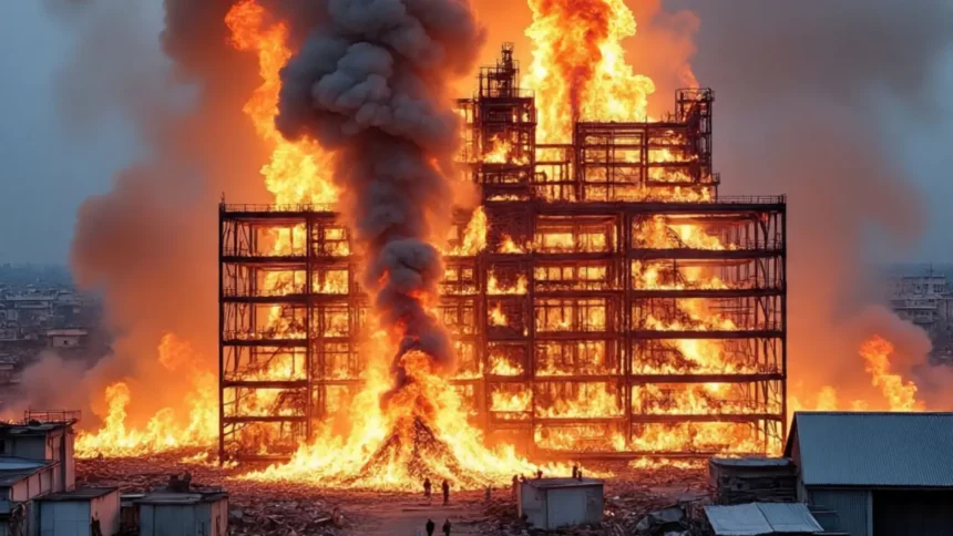 massive fire followed by blast at faridabad factory many people suffer burn injuries 1541000025